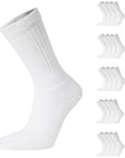 Mens 20 Pack Cotton Rich Sport And Work Socks - Black and White