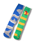 Kids 6 Pack Thermal Wellington Boot Socks - Assorted Fun Animal Designs