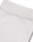 Kids 12 Pack Ankle Cotton Rich Plain School Socks - White