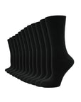 Ladies 12 Pack Bamboo Socks - Super Soft Anti Bacterial Socks - Black