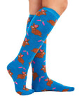 Ladies 5 Pack Wellington Boot Socks, Women's Welly Socks - Animal Designs