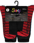 Mens 7 Pack Novelty Socks Cotton Rich Dad Gift, Colour Sole, Heel and Toe - Days of the Week Design