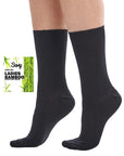 Ladies 12 Pack Bamboo Socks - Super Soft Anti Bacterial Socks - Black