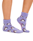 Ladies 4 Pack Super Soft Bed Socks, Fleece Lined Brushed Thermal - Animal Print