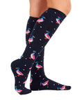 Ladies 5 Pack Wellington Boot Socks, Women's Welly Socks - Animal Designs