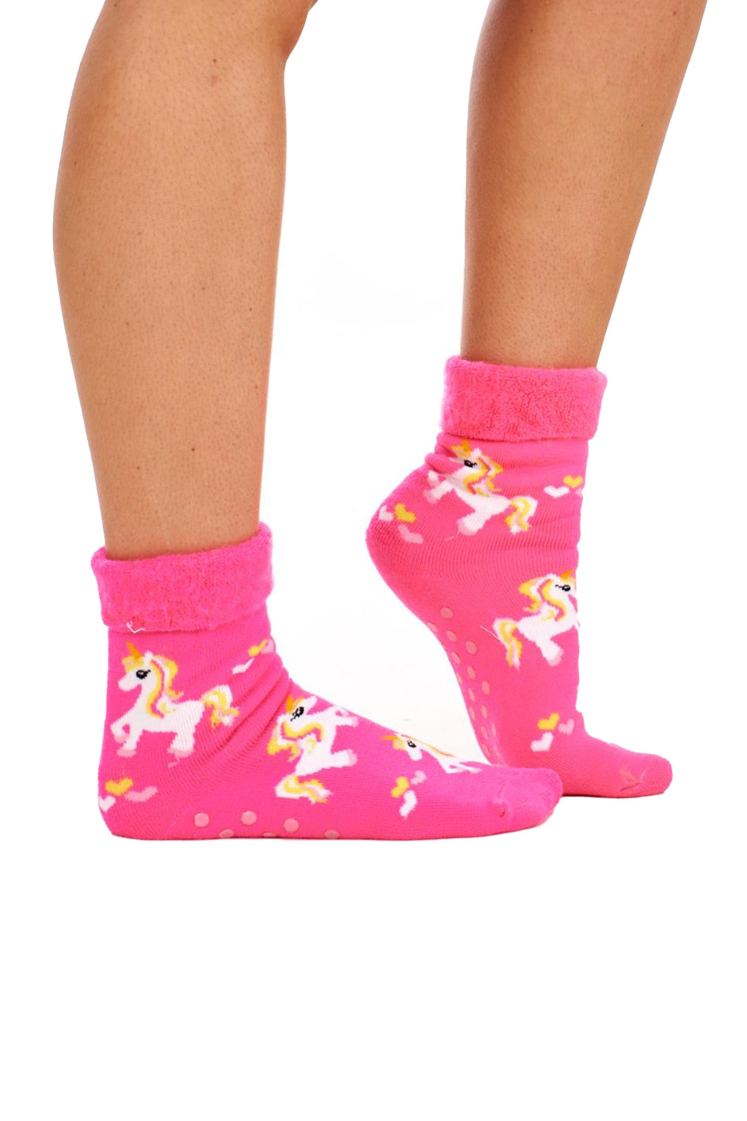 Ladies 4 Pack Super Soft Bed Socks, Fleece Lined Brushed Thermal - Animal Print