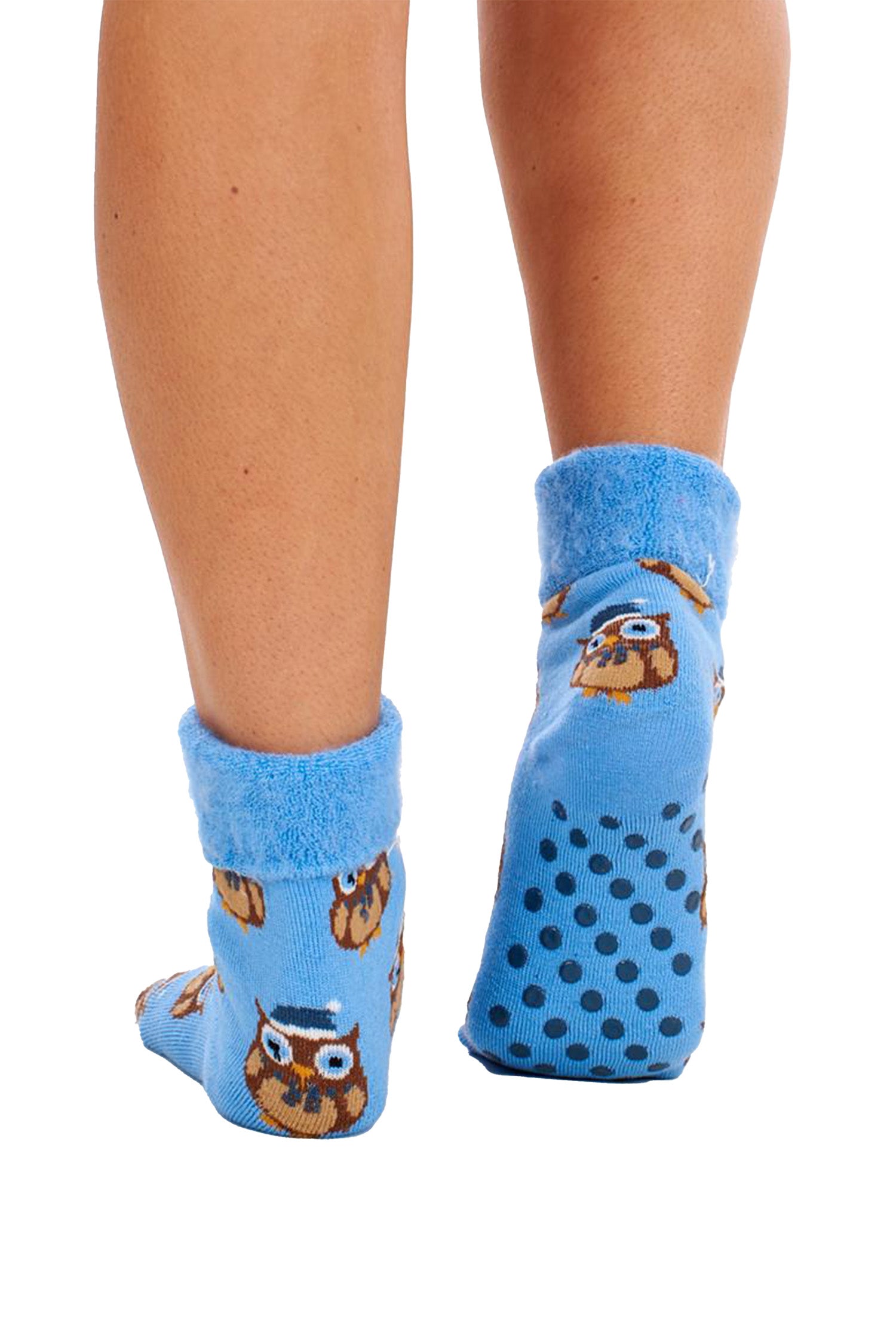 Ladies 4 Pack Super Soft Bed Socks, Fleece Lined Brushed Thermal - Animal Print
