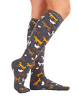 Ladies 5 Pack Wellington Boot Socks, Women's Welly Socks - Animal Designs