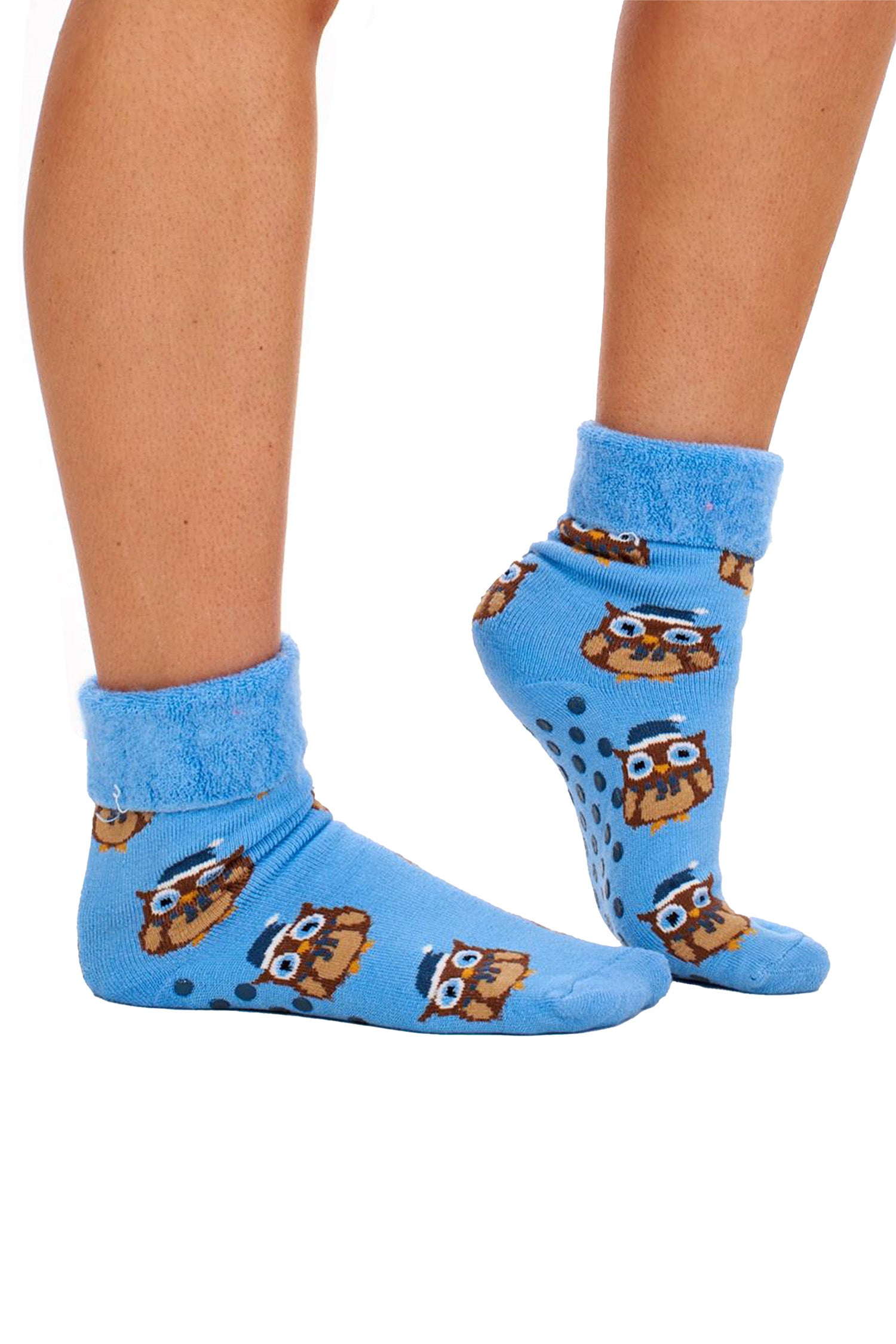 Ladies 4 Pack Super Soft Bed Socks, Fleece Lined Brushed Thermal - Animal Print