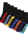 Kids 7 Pack Novelty Socks Cotton Rich Dad Gift, Colour Sole, Heel and Toe - Days of the Week Design