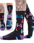 Kids 6 Pack Gamer For Life Socks - Assorted Gaming Controller Designs