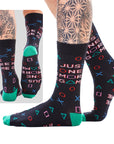 Kids 6 Pack Gamer For Life Socks - Assorted Gaming Controller Designs