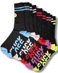 Mens 6 Pack Norfolk and Way Fuck Off Novelty Socks - Black