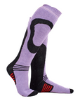Ladies 5 Pack High Performance Thermal Ski Socks - Multicoloured