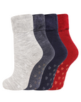 Ladies 4 Pack Super Soft Bed Socks, Fleece Lined Brushed Thermal - Animal Print