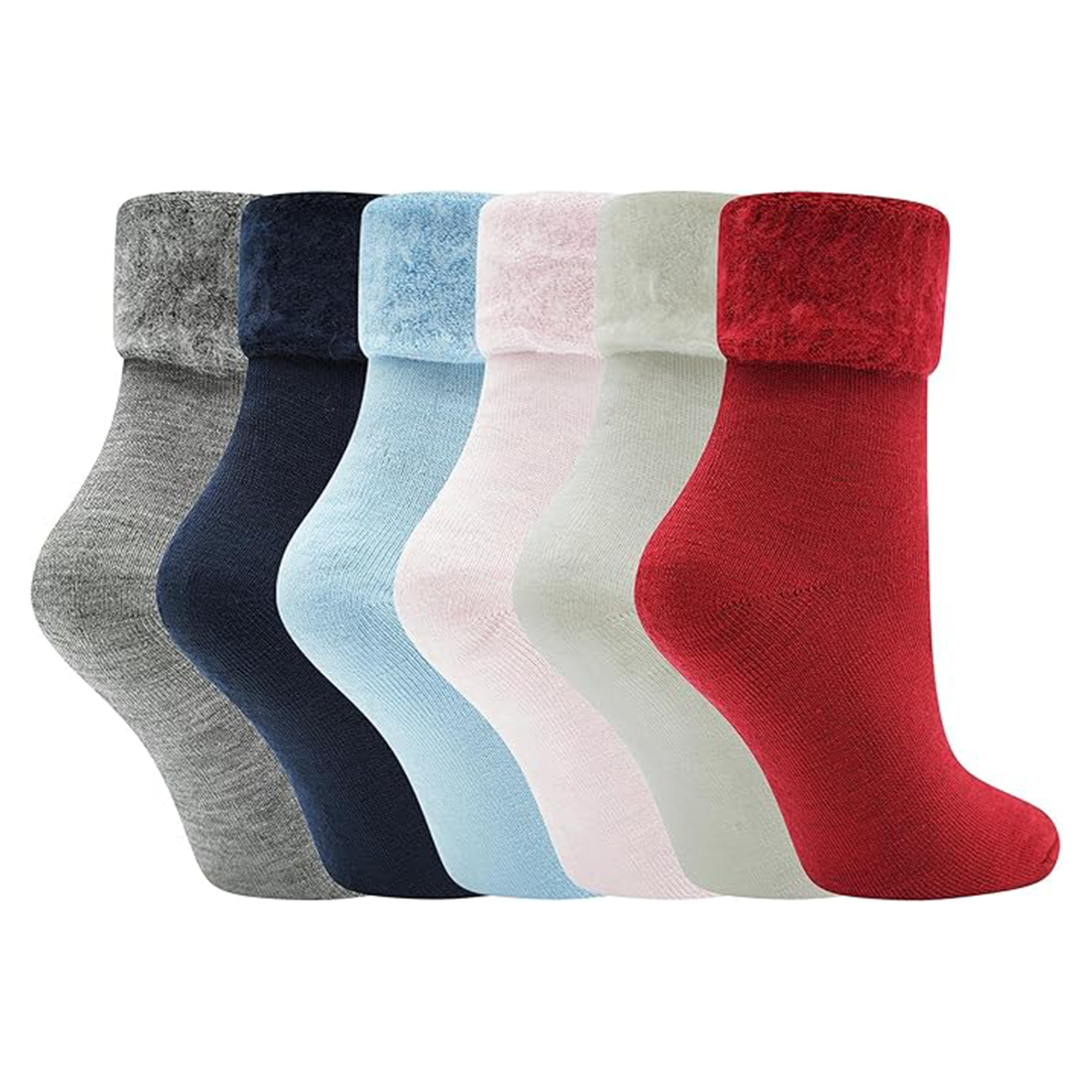 Women's Pack Super Soft Bed Socks in Black, Dark and Pastel