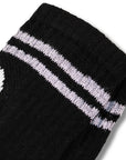 Ladies 6 Pack Fuck Off Novelty Rude Socks - Black