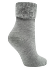 Ladies 6 Pack Bed Socks - Fleece Lined Brushed Thermal -Dark Assorted Colours