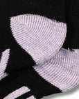 Ladies 6 Pack Fuck Off Novelty Rude Socks - Black