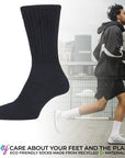 Mens 20 Pack Cotton Rich Sport And Work Socks - Black and White