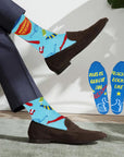 Mens 2 Pack Teacher Designs Cotton Rich Socks - Size UK 6-11