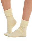 Ladies 6 Pack Bed Socks - Fleece Lined Brushed Thermal - Pastel Assorted Colours