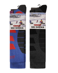 Mens 5 Pack High Performance Thermal Ski Socks - Multicoloured