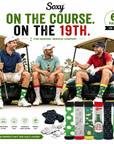 Mens 6 Pack Golf Designs Cotton Rich Socks - Size UK 6-11