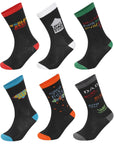Mens 6 Pack Best Dad: Premium Cotton-Rich Socks