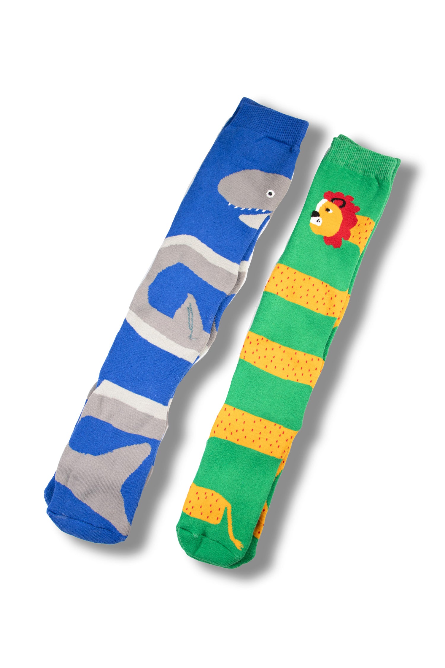 Kids 6 Pack Thermal Wellington Boot Socks - Assorted Fun Animal Designs