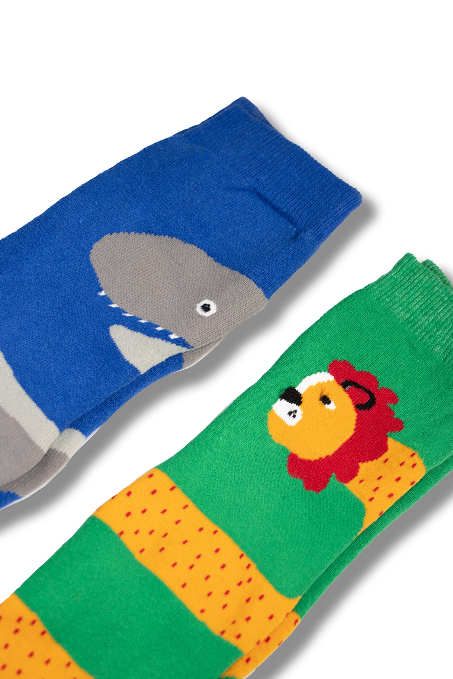 Kids 6 Pack Thermal Wellington Boot Socks - Assorted Fun Animal Designs