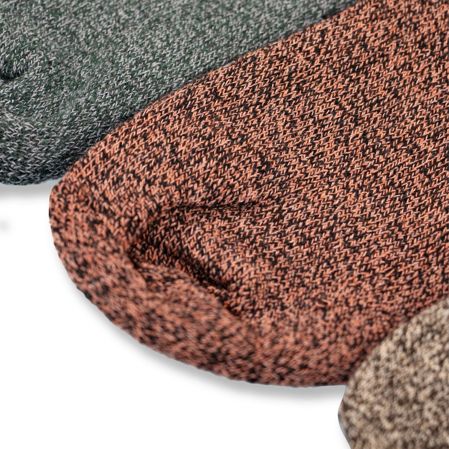 Mens 4 Pack Thermal Wool Blend Long Wellington Boot Socks - Assorted Colours (Red, Dark Green, Dark Grey and Brown)