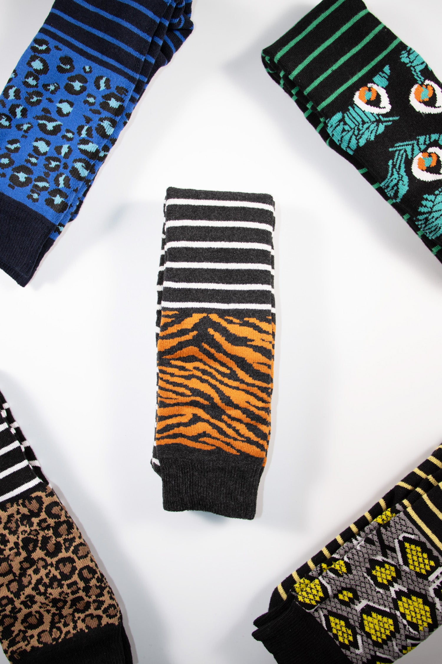 Ladies 5 Pack Wellington Boot Socks, Women's Welly Socks - Animal Designs