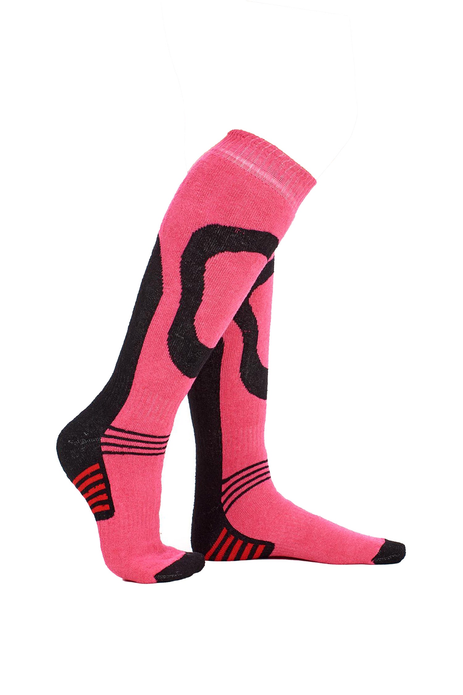 Ladies High Performance Thermal Ski Socks - Multicoloured (5 Pack)