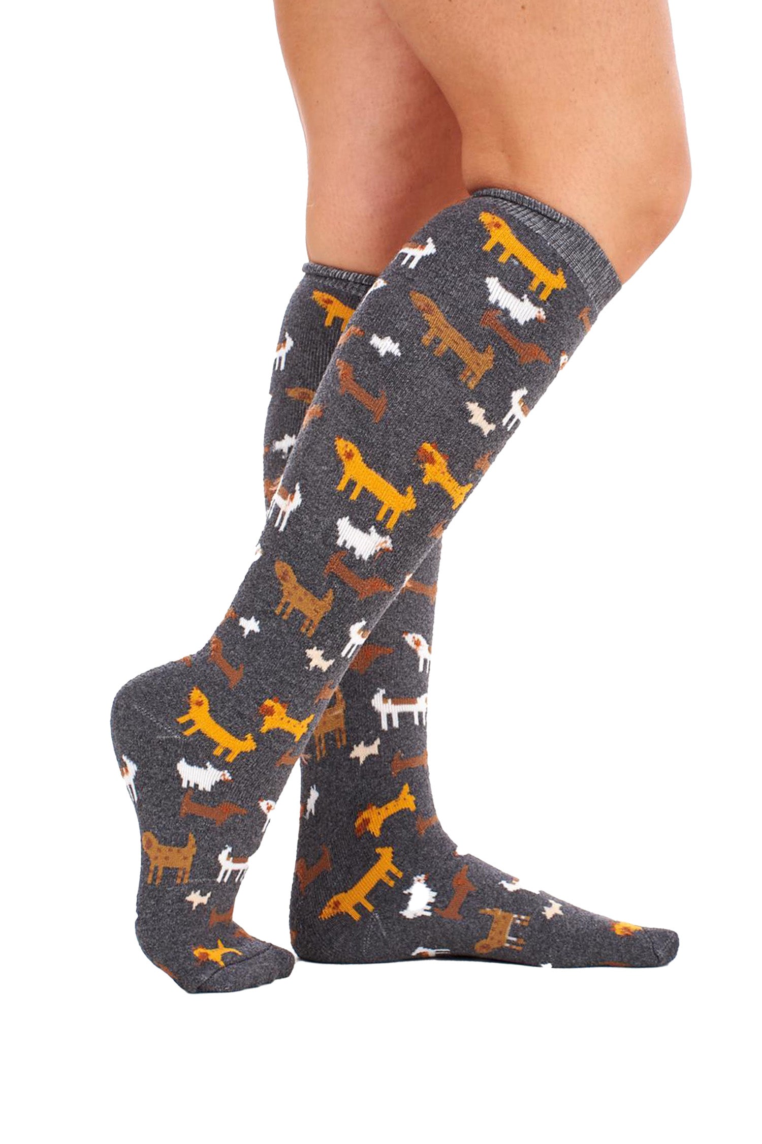 Ladies 5 Pack Wellington Boot Socks, Women&#39;s Welly Socks - Animal Designs