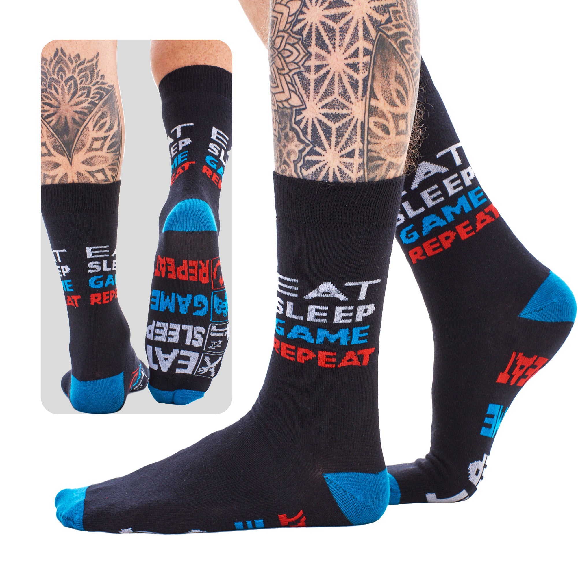 Kids 6 Pack Gamer For Life Socks - Assorted Gaming Controller Designs