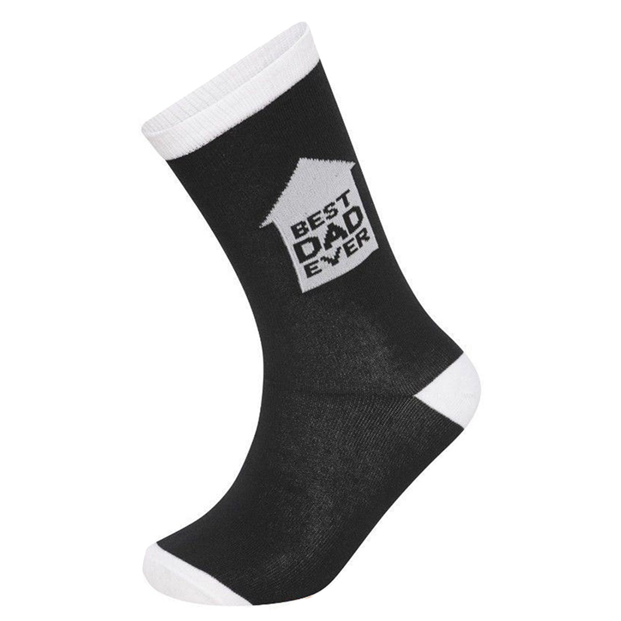 Mens 6 Pack Best Dad: Premium Cotton-Rich Socks