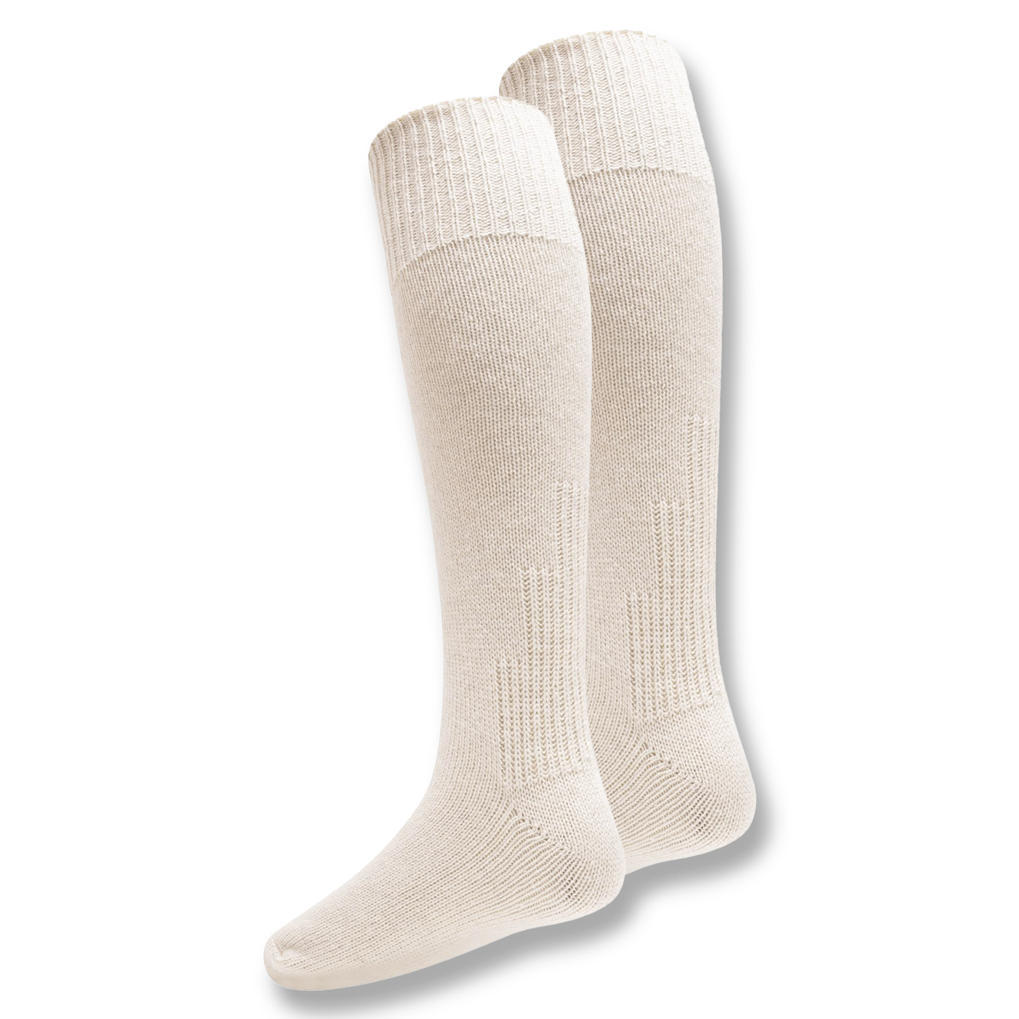 Mens 4 Pack Fisherman Angling Boot Country Fishing Socks - Cream