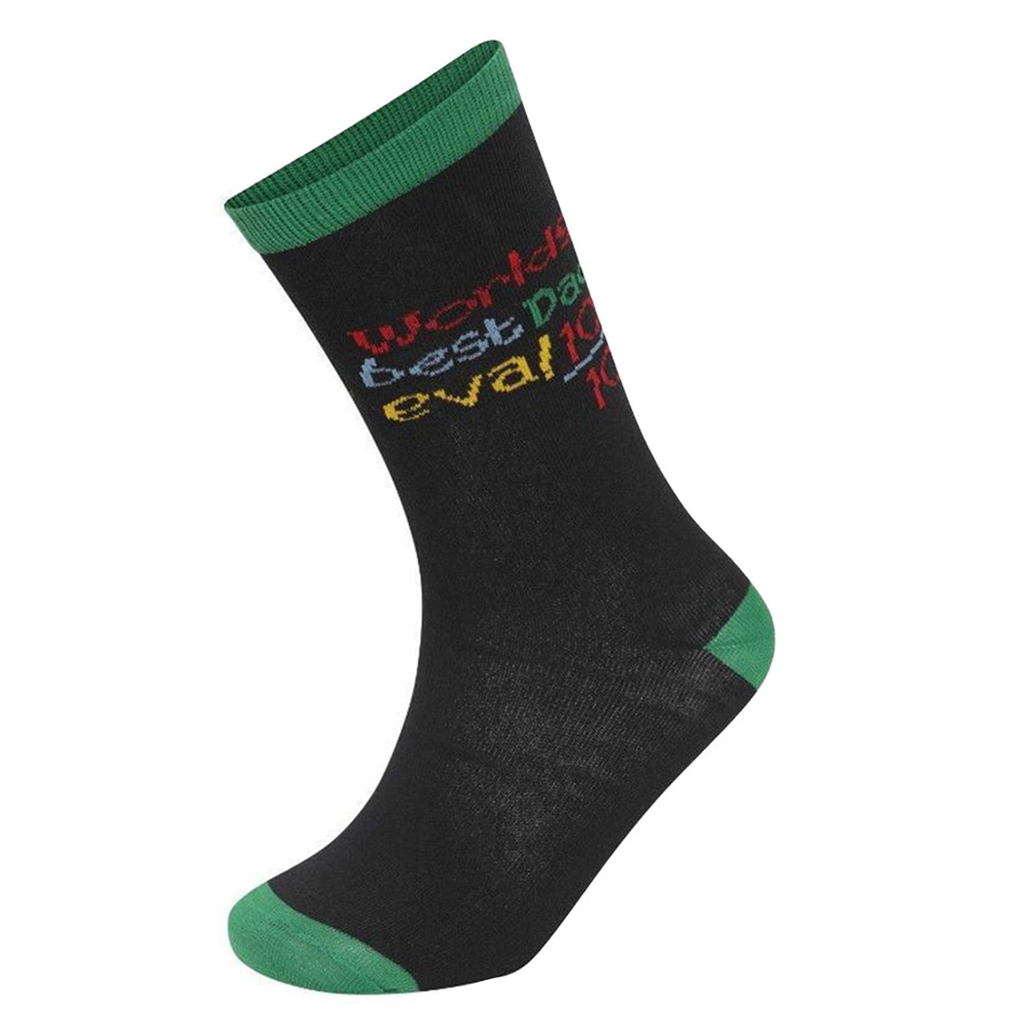 Mens 6 Pack Best Dad: Premium Cotton-Rich Socks