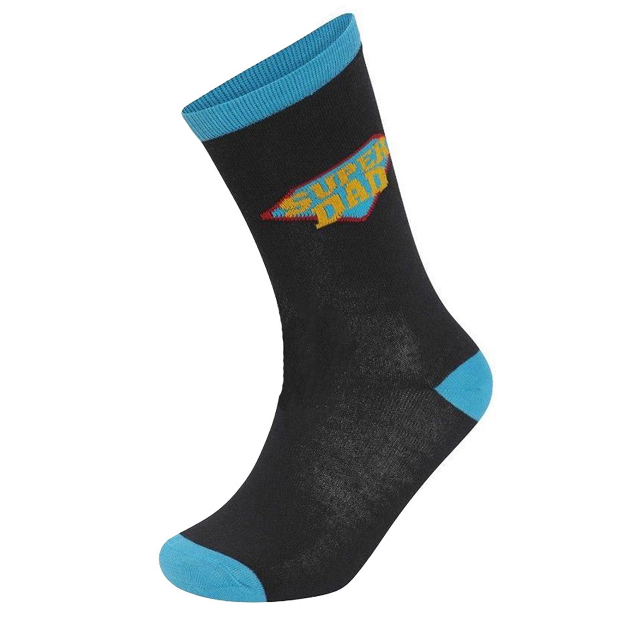 Mens 6 Pack Best Dad: Premium Cotton-Rich Socks
