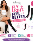 Ladies Compression Socks - Circulation & Achilles Support - UK 4-6