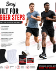 Mens 12 Pack Cotton Rich Sport Socks Work Socks Big Foot - Black and White (UK 12-14)